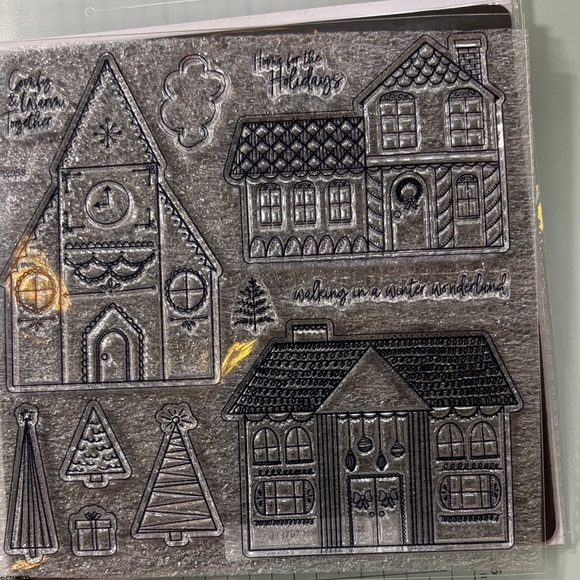 CTMH Holiday Village Stamp + Thin Cuts - Picture 2 of 5